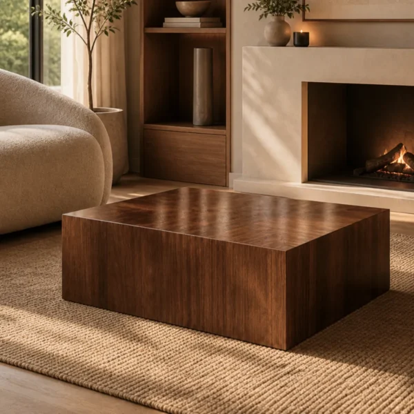 Mesa de Centro Cubo Madera