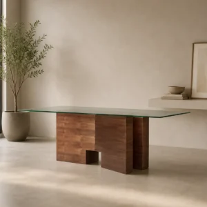 Mesa de Comedor Aragonés Cristal Mesa de Comedor Aragonés Cristal