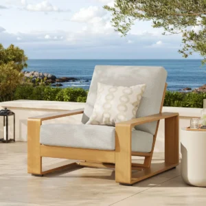 Sillón Exterior Lirienne Apariencia Madera