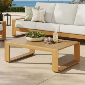 Mesa de Centro Exterior Lirienne Apariencia Madera