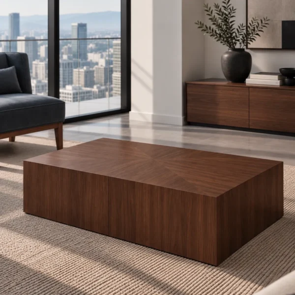 Mesa de Centro Cubo Madera