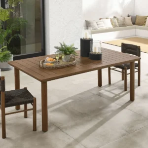 Mesa de Comedor Exterior Parkland Apariencia Madera