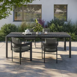 Mesa de Comedor Exterior Tahoe Aluminio Extendible
