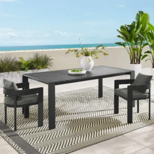 Mesa de Comedor Exterior Tahoe Aluminio Rectangular