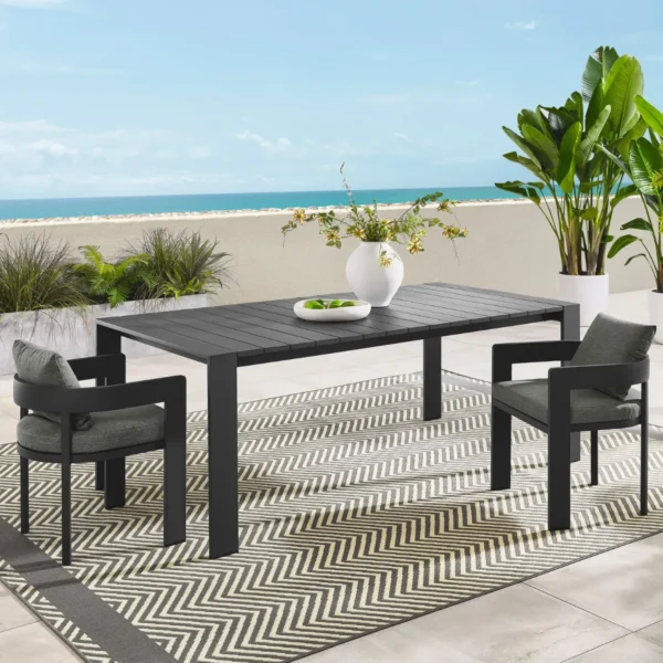 Mesa de comedor exterior tahoe rectangular Mesa de Comedor Exterior Tahoe Aluminio Rectangular