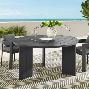 Mesa de Comedor Exterior Tahoe Aluminio Redonda